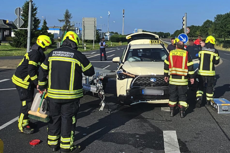 Ein Taxi war an dem Unfall beteiligt.