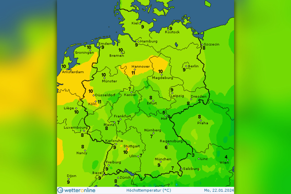 Bis Montag wird es deutschlandweit deutlich milder.