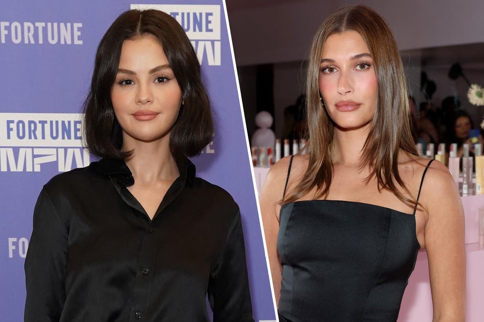 Selena Gomez (l.) and Hailey Bieber have been pitted against one another by fans for nearly a decade.