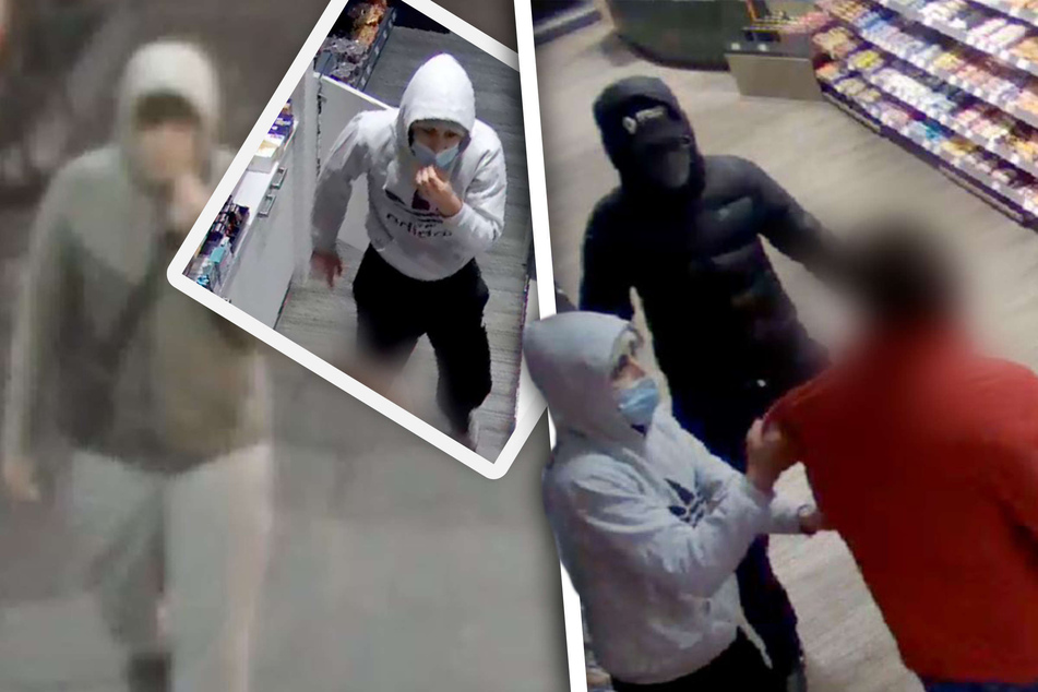 Nach Überfall auf Tankstelle: Polizei weitet Fahndung aus und veröffentlicht Täter-Fotos