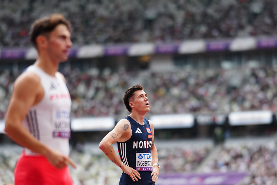 Die Enttäuschung stand Jakob Ingebrigtsen (h.) ins Gesicht geschrieben.
