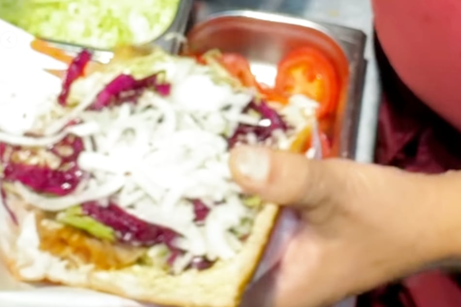 Für Heidi gab es eine Extraportion Zwiebeln.