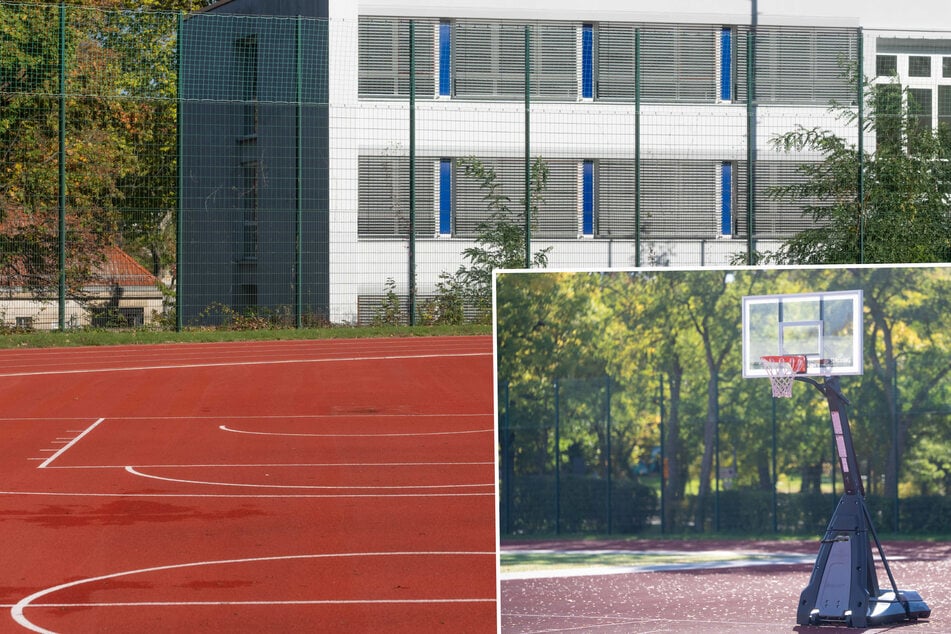 Dresden: Diebe klauen 300 Kilo schweren Basketballkorb