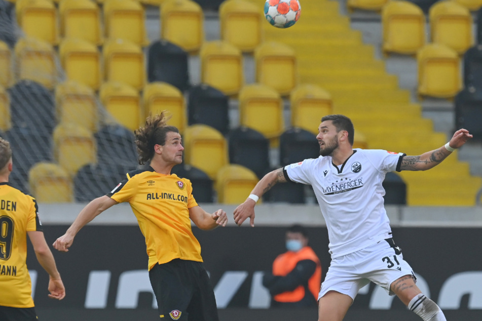 Pascal Testroet (r.) wechselte im Sommer vom SV Sandhausen nach Ingolstadt in die 3. Liga.