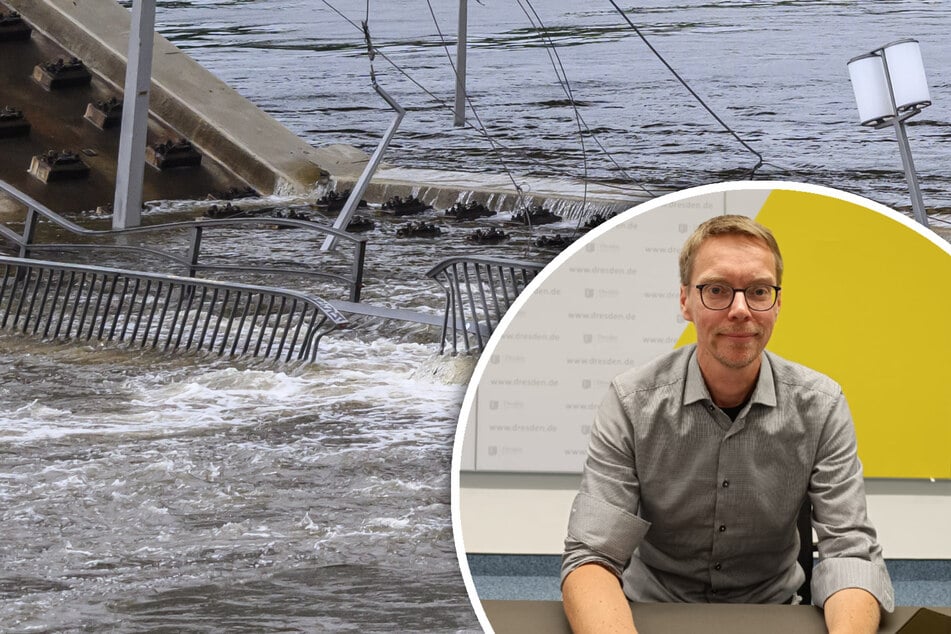 Steigender Pegel an Carolabrücke: Experte vermutet Aufstauwirkung bis zur Waldschlößchen-Brücke!