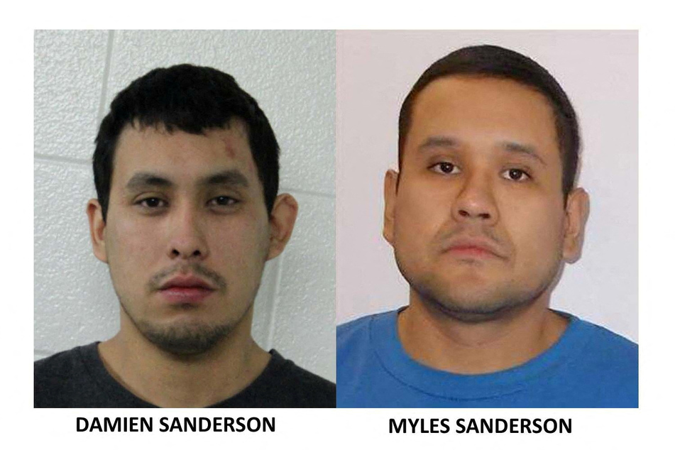 The Royal Canadian Mounted Police named Damien Sanderson and Myles Sanderson as suspects in the stabbing spree.
