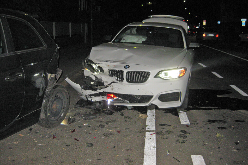 Der BMW war nach dem Unfall ein Totalschaden
