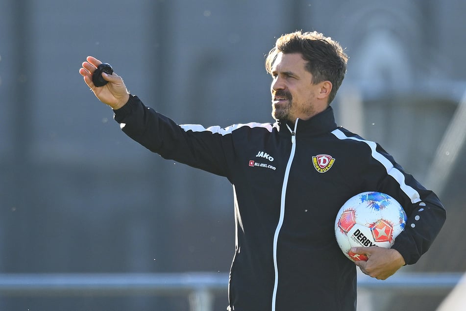 Dynamo-Trainer Thomas Stamm (42) schert sich zwar nicht um die Statistik, wünscht sich aber trotzdem endlich einen Heimsieg - vor allem für die Fans.