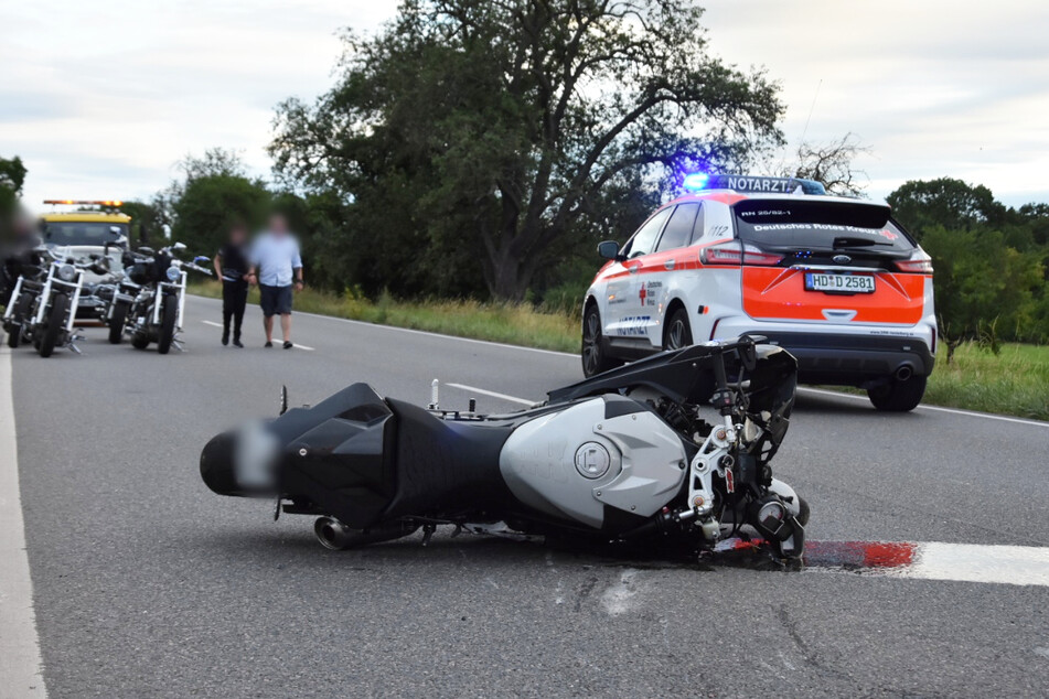 Die demolierte BMW-Maschine des 25-Jährigen.