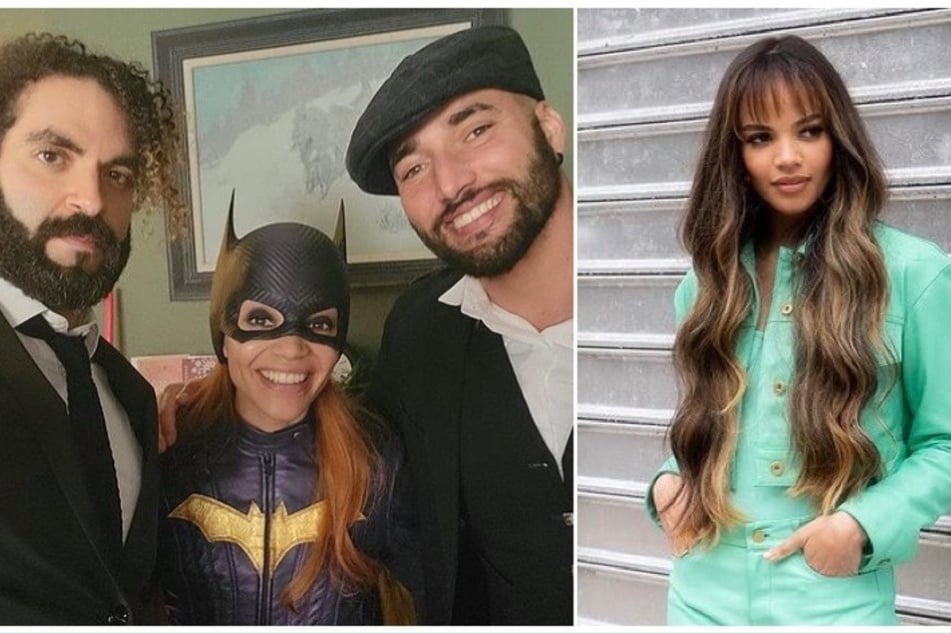 Batgirl star Leslie Grace (r) has spoken out following the shocking cancellation of the DC movie Batgirl.