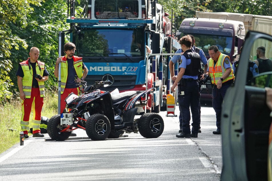Während der Unfallaufnahme kam es auf der S194 zu einem Stau.
