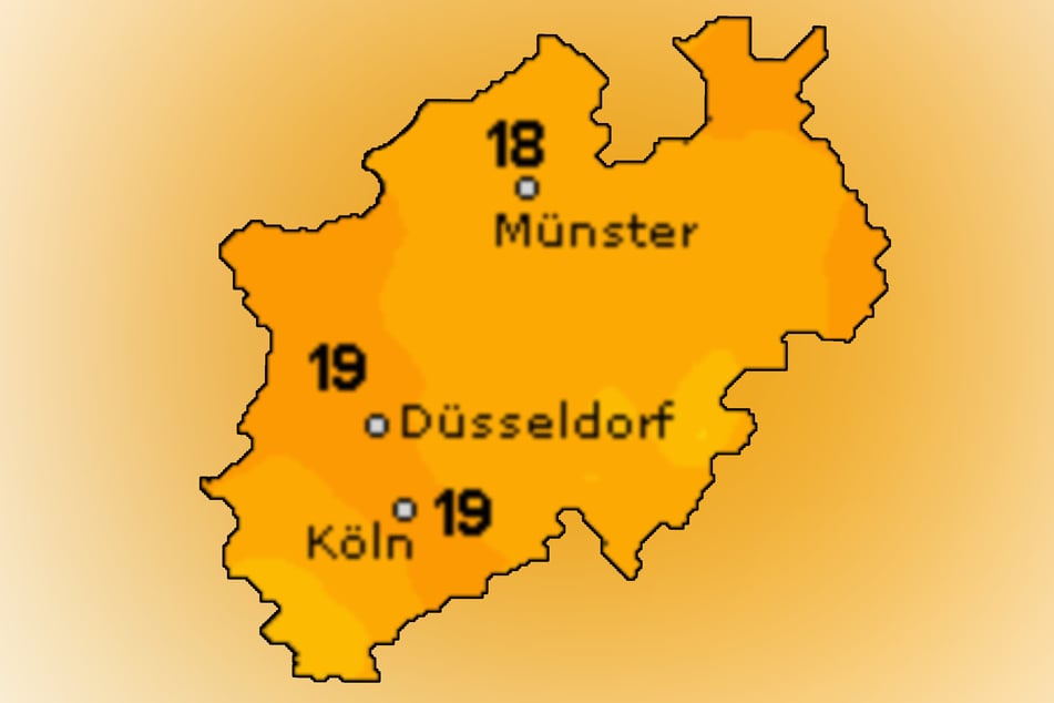 Die Temperaturen kühlen Richtung Mitte der Woche deutlich ab auf maximal 20 Grad.