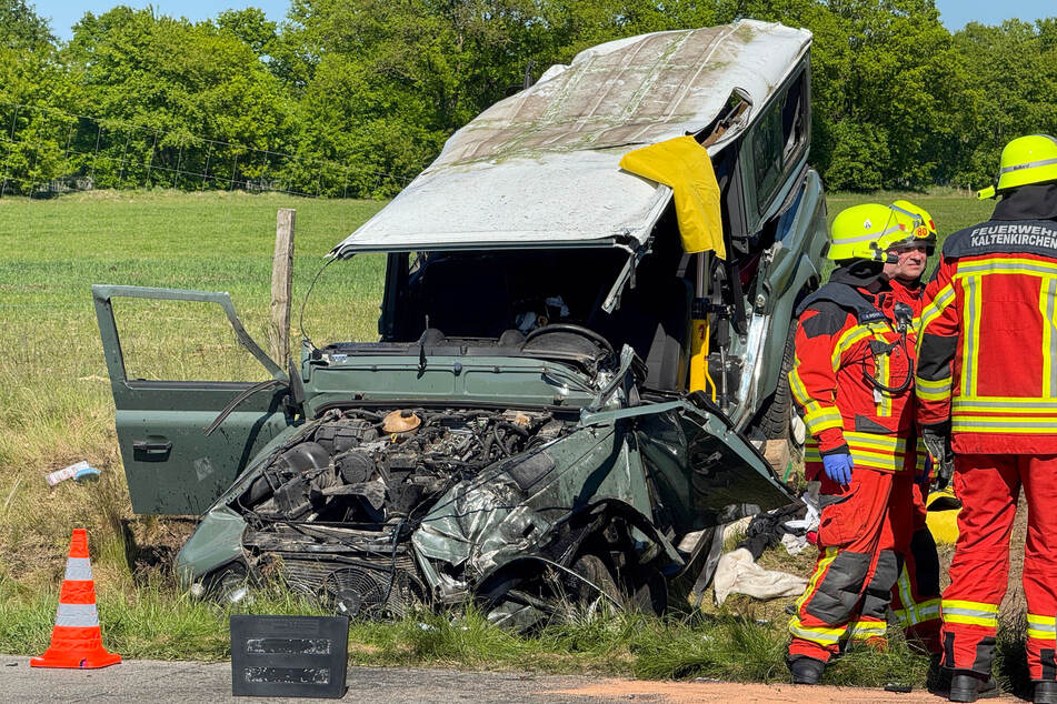 Der Geländewagen der Unfallverursacherin erlitt einen Totalschaden.