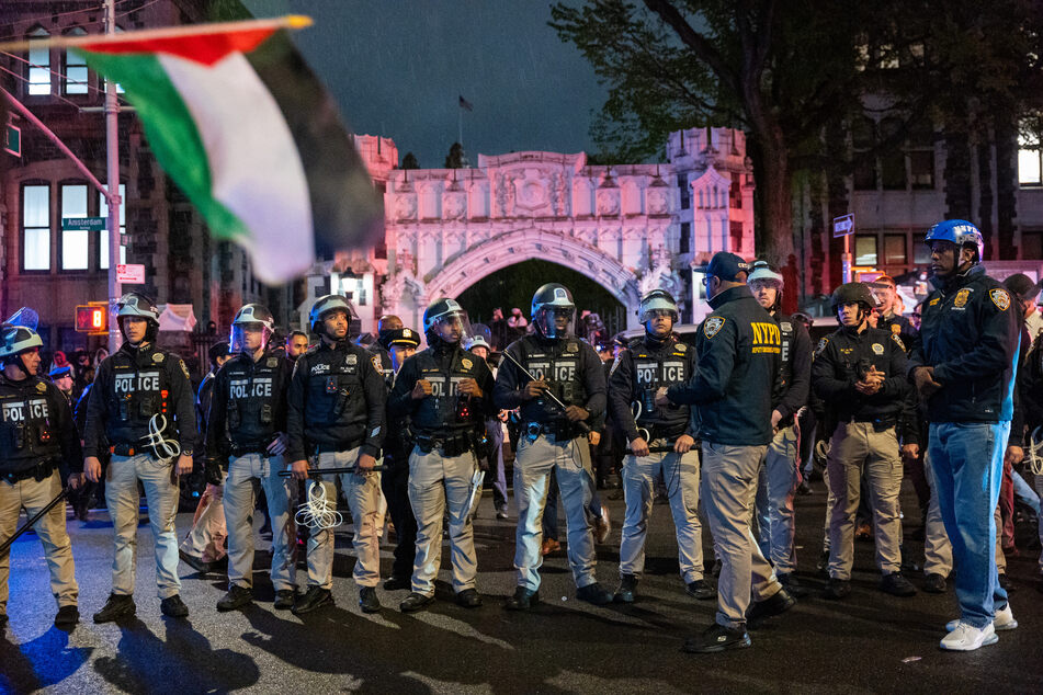 Dozens of NYPD officers stormed Columbia University on Tuesday night and violently broke up a campus protest set up in solidarity with Gaza.