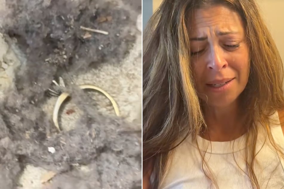 Nach 20 Jahren tauchte der Ring wieder auf. Dana Popham (50) kamen in diesem Moment die Tränen.
