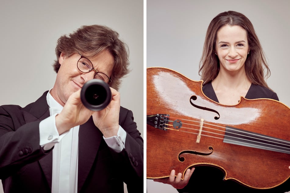 Solo-Klarinettist Fabian Dirr und Cellistin Dorothea Plans Casal.