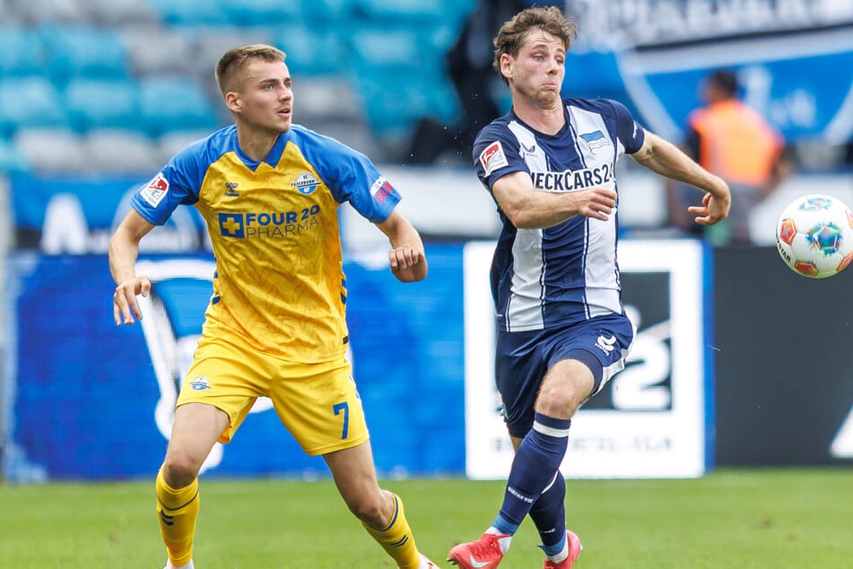 Leon Jensen (29, r.) hat Hertha nach einem Jahr wieder verlassen.