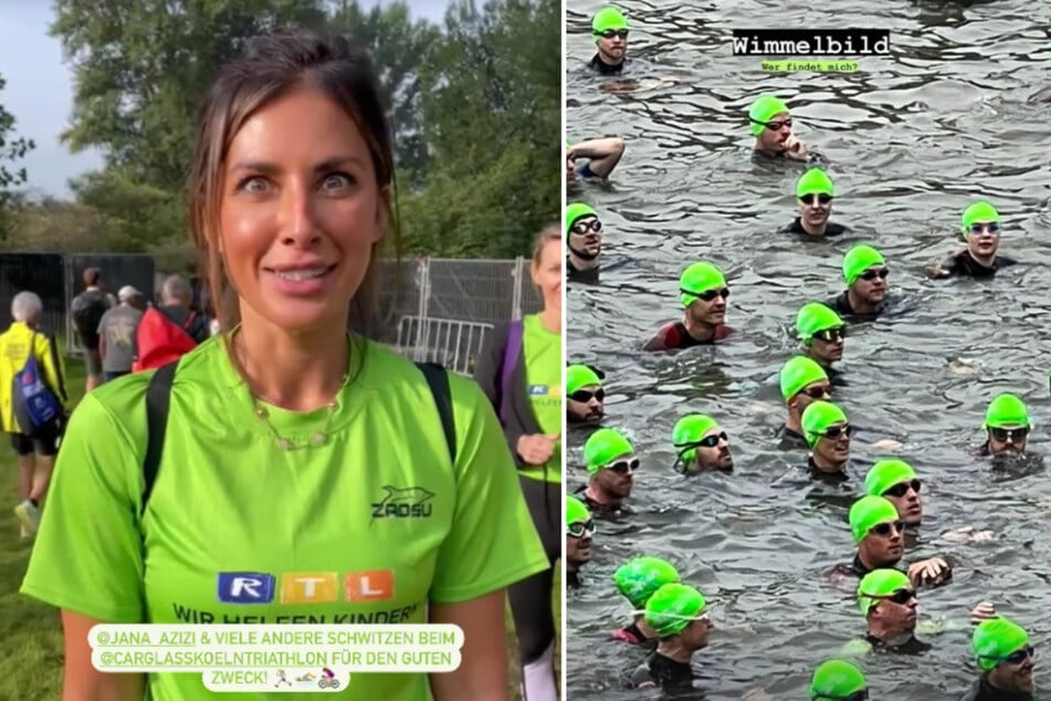 RTL-Moderatorin Jana Azizi (34) hat schon zum zweiten Mal am Carglass Köln Triathlon teilgenommen.