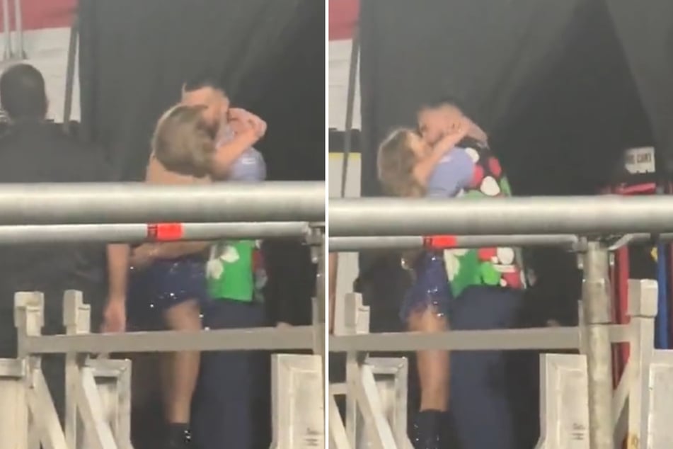 Taylor Swift and Travis Kelce made no secret of their romance at Saturday's Eras Tour show in Argentina.