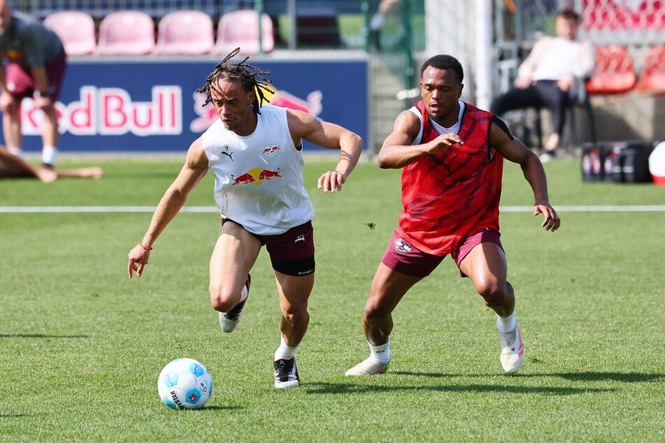 Auch Xavi Simons (22, l.) und sogar Lois Openda (25) stehen auf der Abgangsliste.