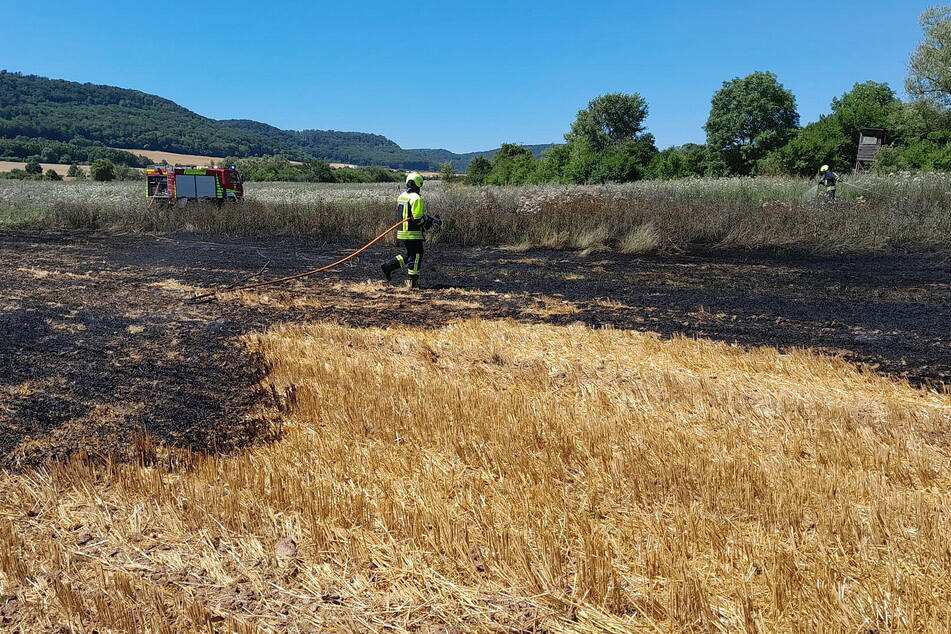 Die Feuerwehr löschte den Brand.