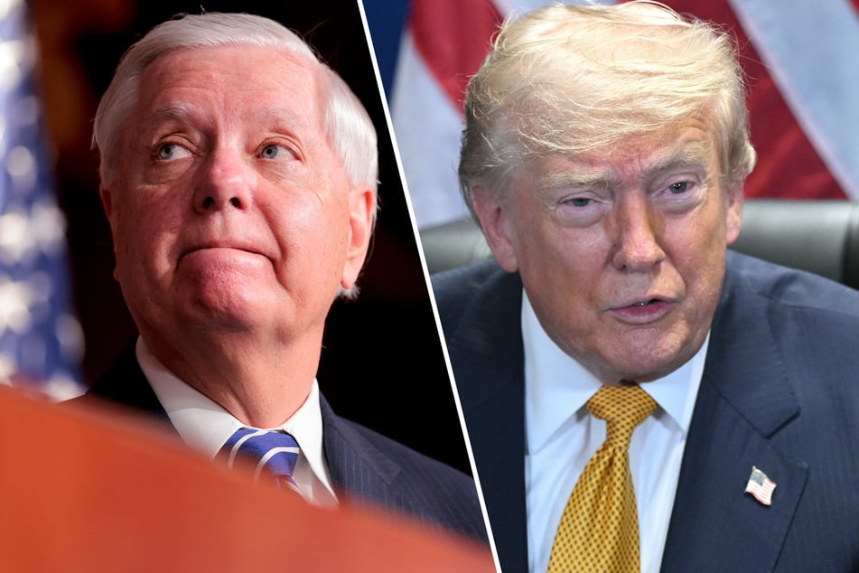 President Donald Trump (r) has pressed for Lindsey Graham's sister to serve as the late Republican's temporary replacement in the US Senate.