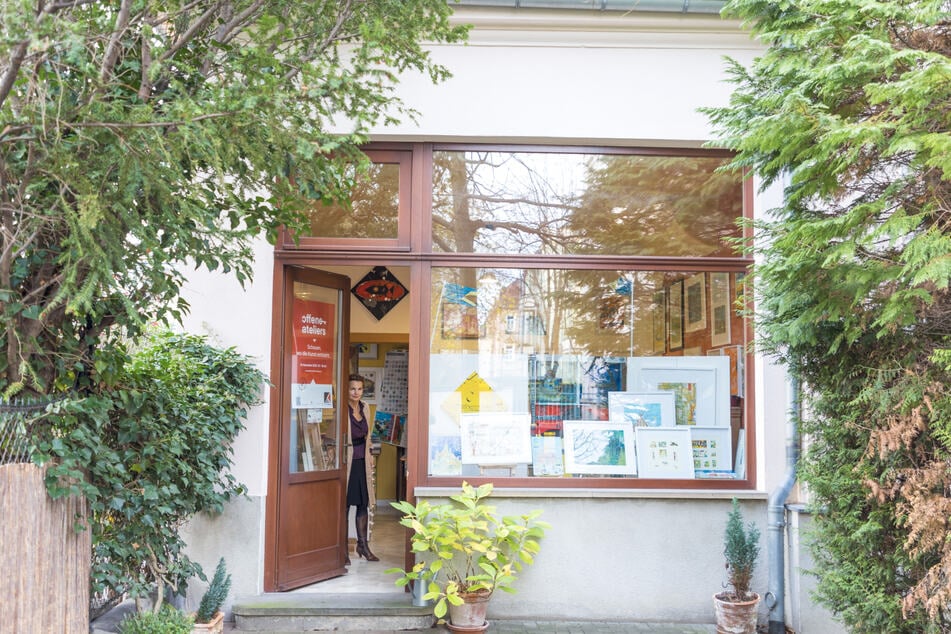 Auch im Blasewitzer Atelier an der Winterbergstraße (Eingang Behrischstraße) ist am Sonntag die Tür zum Gespräch geöffnet.