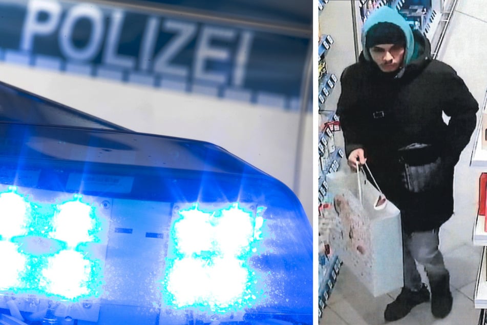 Mit diesem Foto einer Überwachungskamera sucht die Polizei nach einem mutmaßlichen Dieb aus Oranienburg.