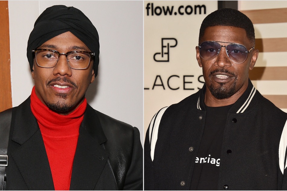 Nick Cannon (l) has spoken out about Jamie Foxx after conflicting rumors swirl regarding his recovery.