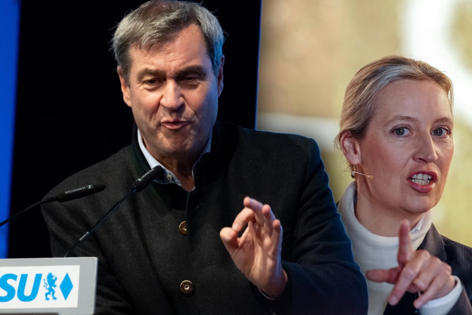 CSU-Chef Markus Söder (58) teilt gegen die AfD-Kanzlerkandidatin Alice Weidel (46) aus.