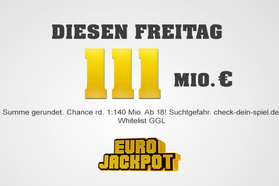 Sachsenlotto: Am Freitag (16.6.) sind 111 Millionen Euro im Eurojackpot.