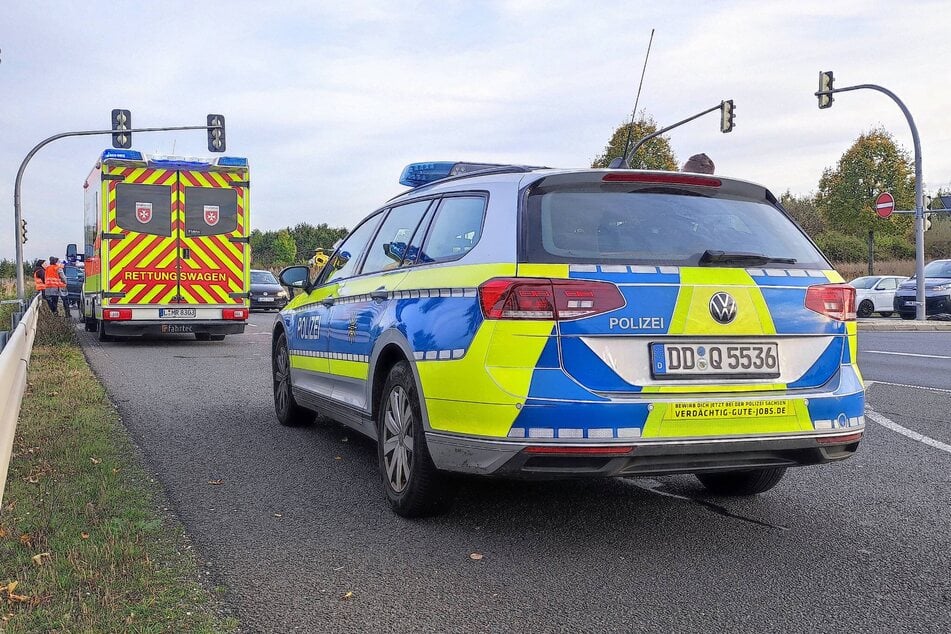 Die Rettungskräfte waren beim Unfall vor Ort.