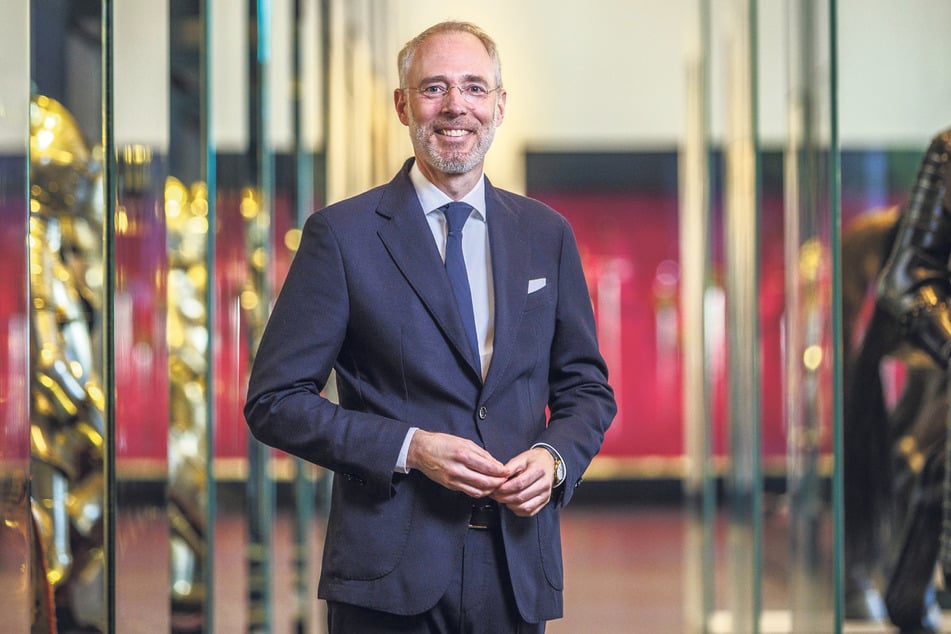 Bernd Ebert (53) im Residenzschloss bei seiner Vorstellung als neuer "SKD"-General im März.