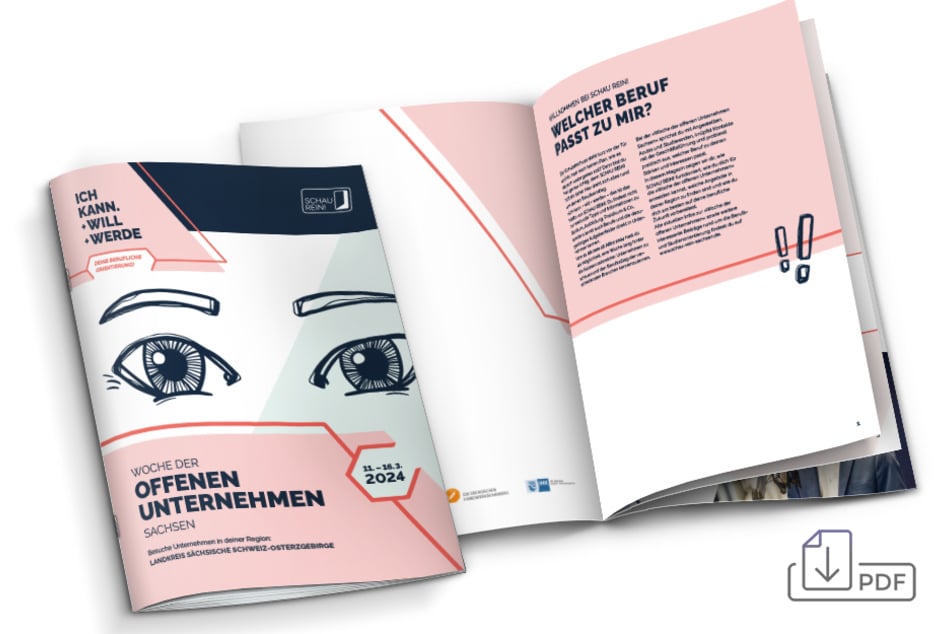 Jobs, Fakten und was Ihr alles wissen müsst: Hier klicken und das SCHAU REIN! 2024-Magazin downloaden.