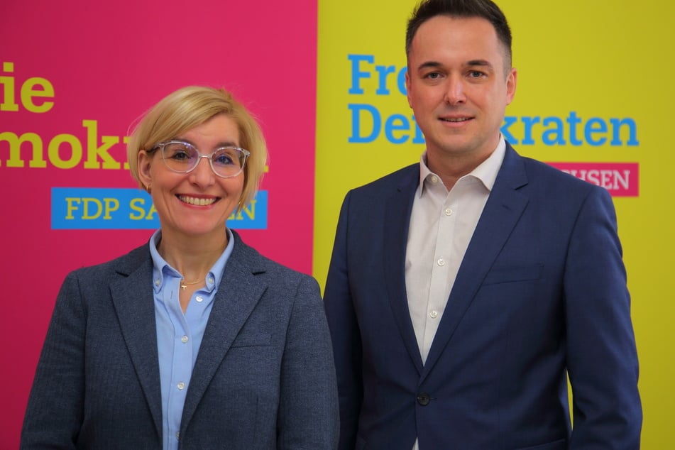 Anita Maaß (46, l.) und Robert Malorny (43) aus der FDP.