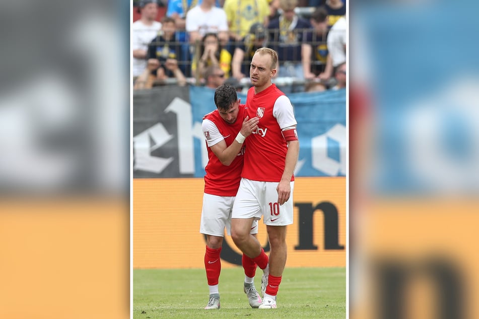 Marko Ilic (27, l.) und Julius Düker (29) sind die Führungsspieler bei Havelse.