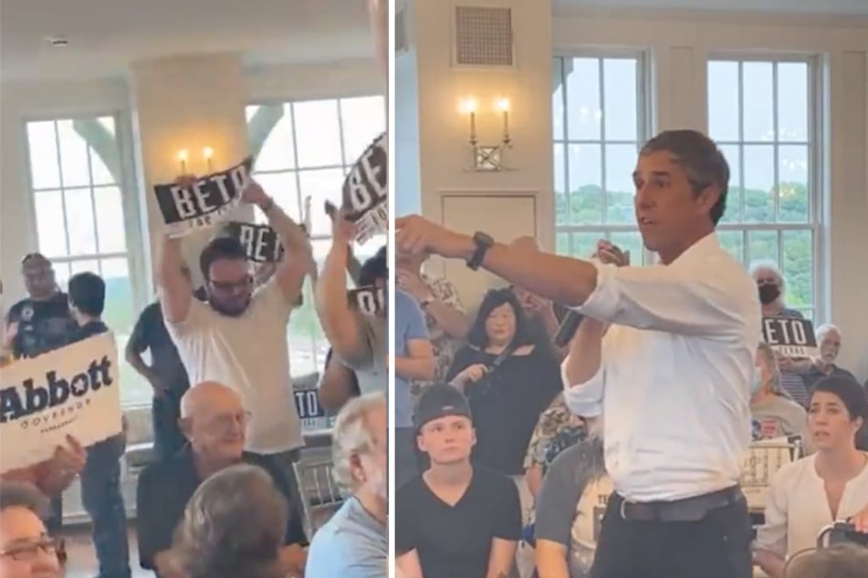 Texas Gubernatorial candidate Beto O'Rourke shut down a heckler at one of his campaign stops in Mineral Wells, Texas.