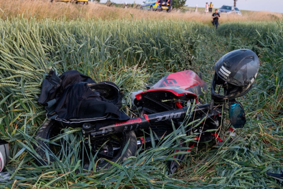 Biker-Unfall in Mittelsachsen: Motorradfahrer schwer verletzt
