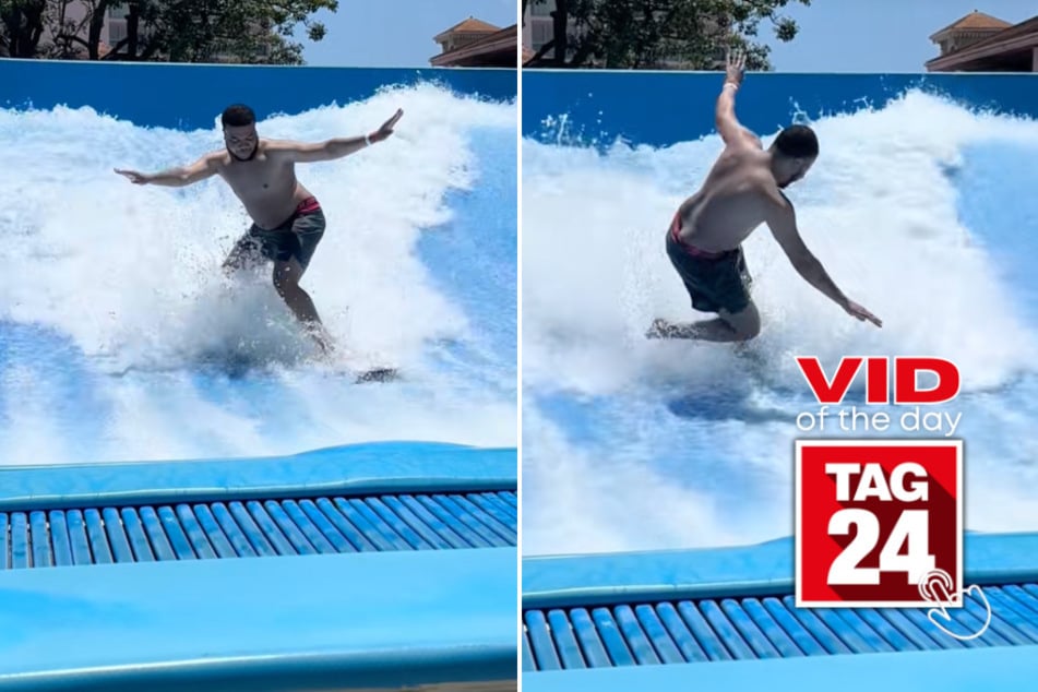viral videos: Viral Video of the Day for July 9, 2025: Man loses swim trunks after epic surfing fail!