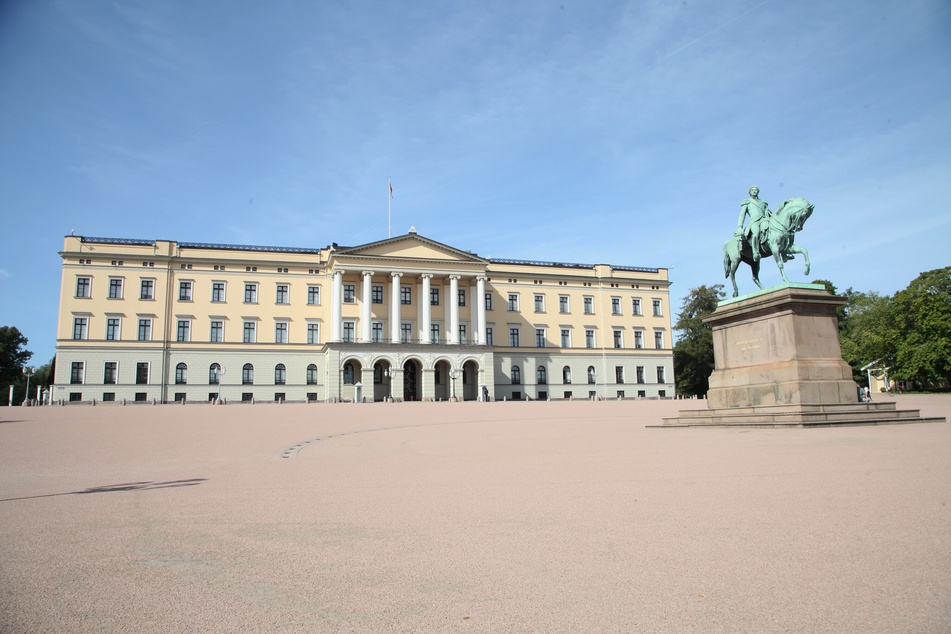 Außenansicht des norwegischen Königsschlosses in Oslo.