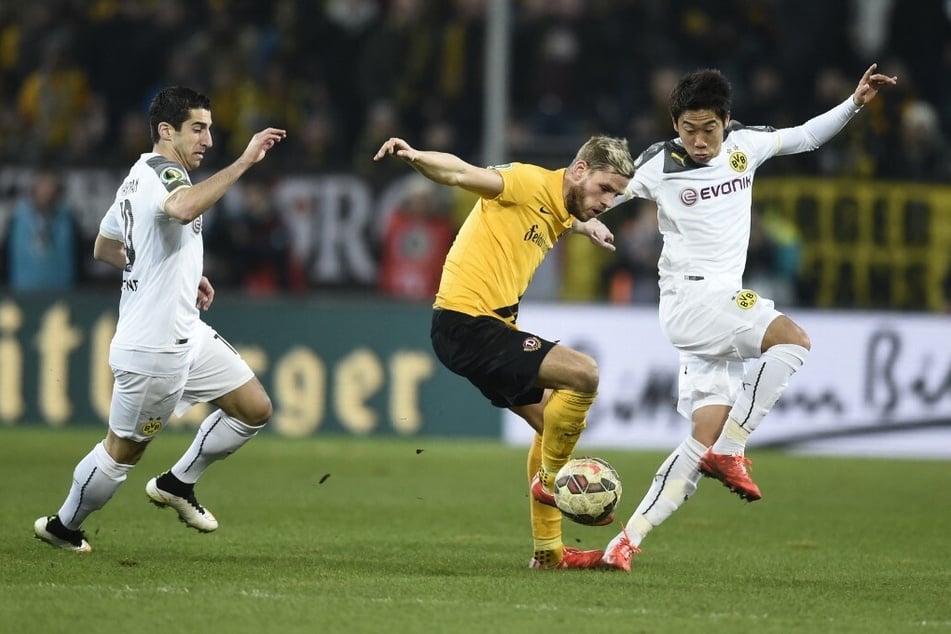 Zuletzt traf Dynamo Dresden im DFB-Pokal-Achtelfinale der Saison 2014/15 auf Borussia Dortmund. Der BVB gewann das Match durch einen Doppelpack von Ciro Immobile (32) mit 2:0. (Archivfoto)