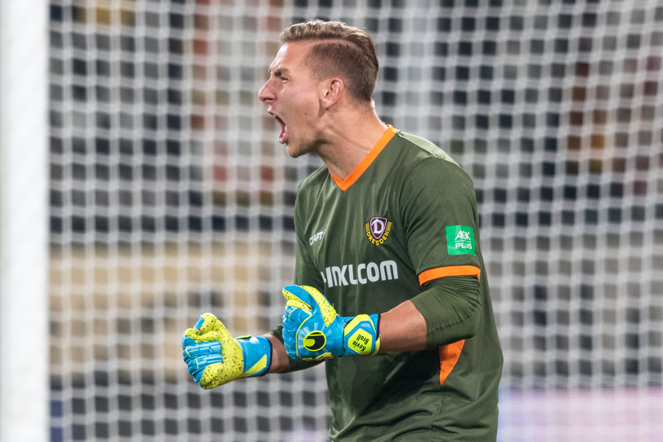 Torwart Kevin Broll (24) hat bei Dynamo Dresden noch einen Vertrag bis 2022.