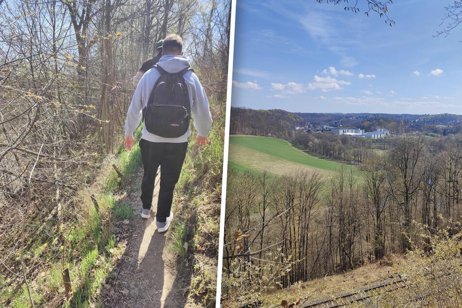Erst der schmale, anspruchsvolle Pfad - dann der Blick ins Tal: Einer der schönsten Momente der Strecke.