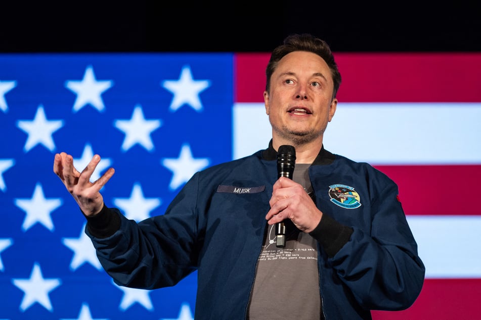 The world's richest man Elon Musk (pictured) also threw his support behind Lutnick for Treasury chief.