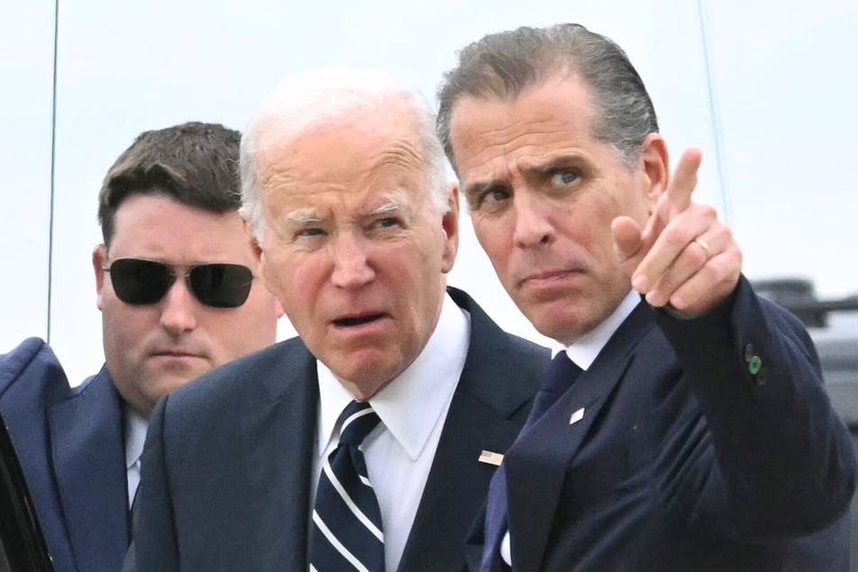 A luxury home in Los Angeles owned by President Joe Biden's son, Hunter Biden (r.), was reportedly burned to the ground by a wildfire.