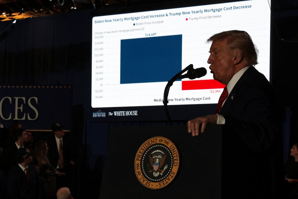 President Donald Trump brushed off the affordability crisis in the US at a rally in Mount Pocono, Pennsylvania on Tuesday.