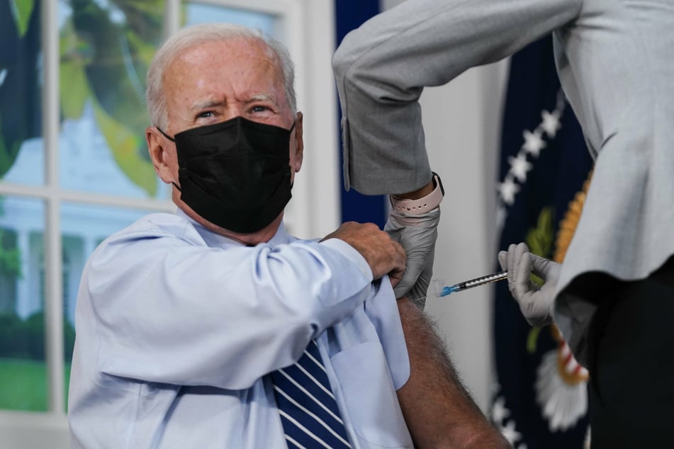 Joe Biden got his Pfizer booster shot on Monday.