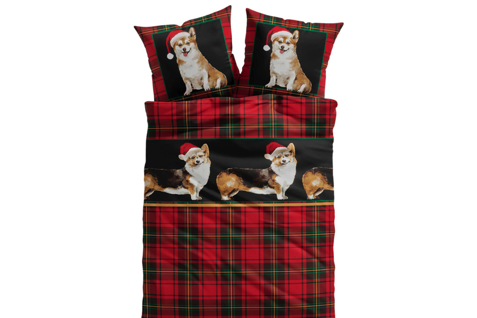 Diese lustige Winter-Bettwäsche mit süßen Corgi-Hunden ist einfach herzerwärmend.