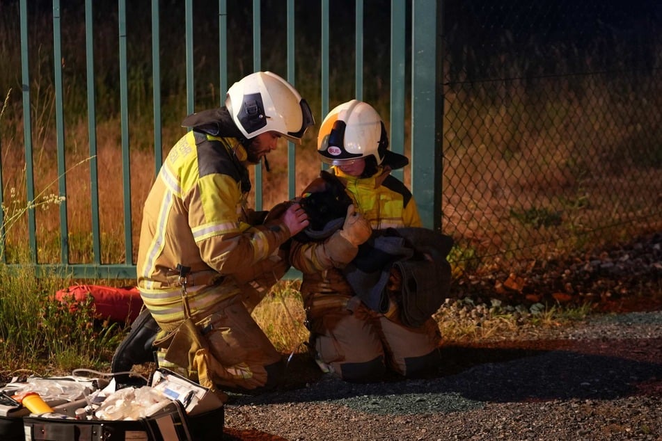 Die Katze der Familie musste von den Einsatzkräften der Feuerwehr mit Sauerstoff versorgt werden.