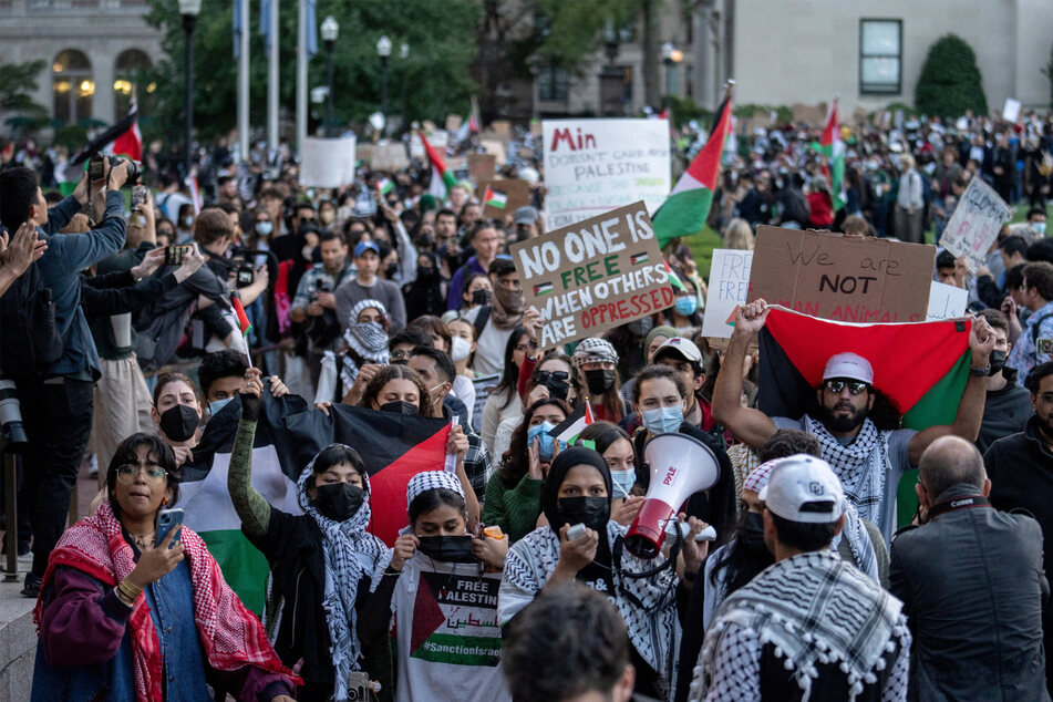 A Pro-Palestinian protest was organized by students at Columbia University last month amid the ongoing conflict in Gaza.